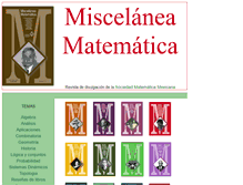 Tablet Screenshot of miscelaneamatematica.org